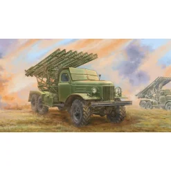 Maquette véhicule militaire : Véhicule lance-roquettes soviétique 2B7 BM-13 NM - Trumpeter