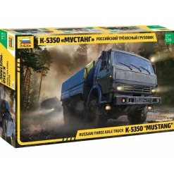 Maquette véhicule militaire : Camion Kamaz 3 essieux - Zvezda