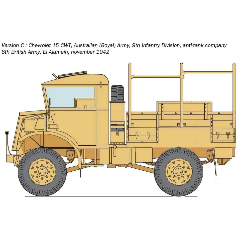 Maquette Véhicule Militaire : Chevrolet 15 CWT - Italeri