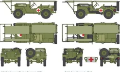 Maquette voiture 1/35 : Jeep Ambulance - Italeri