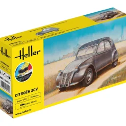 Maquette voiture : Kit : Citroën 2 CV - Heller