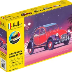 Maquette voiture : Kit : Citroën 2 CV Charleston - Heller