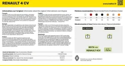 Maquette voiture : Kit : Renault 4 CV - Heller