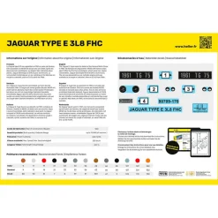Maquette voiture : Kit complet : Jaguar Type E 3L8 FHC - Heller