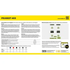 Maquette voiture : Peugeot 403 - Heller