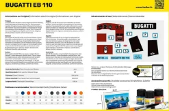 Maquette voiture : Starter Kit : Bugatti Eb 110 - Heller