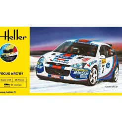 Maquette Voiture : STARTER KIT- Focus WRC'01 - Heller