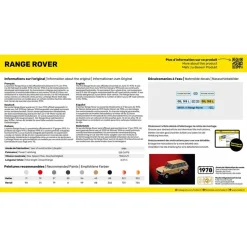 Maquette voiture : Starter kit : Range Rover - Heller