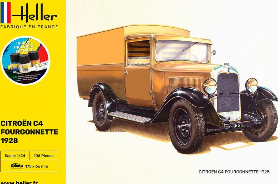 Maquette voiture : Starter Kit : Citroën B14 Normande - Heller