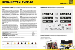 Maquette voiture : Starter Kit : Renault Taxi Type AG - Heller