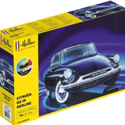 Maquette voiture : Starter Kit : Citroën DS 19 - Heller