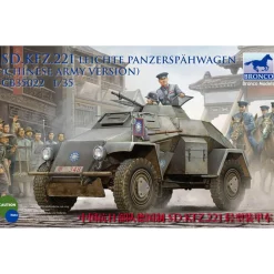 Maquette voiture blindée : Sd.Kfz 221 version chinoise - Bronco Models