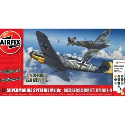 Maquettes : Supermarine Spitfire Mk.Vc vs Bf109F-4 Double Dogfight Double - Airfix