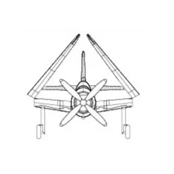 Maquettes avions : Set de 4 mini avions SB2C HELLDIVER (Pre-peints) - Trumpeter