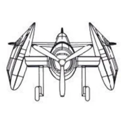 Maquettes avions : Set de 6 mini F6F HELLCAT (Pre-peints) - Trumpeter