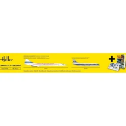 Maquettes Avions : STARTER KIT - Caravelle + Concorde - Heller