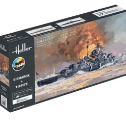 Maquettes bateaux : Collection historique : Starter Kit : Bismarck et Tirpitz - Heller