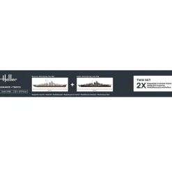 Maquettes bateaux : Collection historique : Starter Kit : Bismarck et Tirpitz - Heller