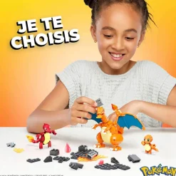 Mega Construx : Coffret Construction Pokémon Évolution Salamèche - MegaConstrux