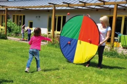 Mega disque de tire Ø 150 cm avec 6 balles adhésives - Eduplay