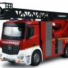 MERCEDES-BENZ AROCS FIRE TRUCK AERIAL LADDER 1/18 RTR - Amewi