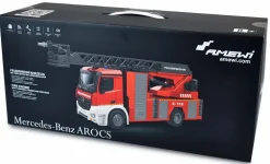 MERCEDES-BENZ AROCS FIRE TRUCK AERIAL LADDER 1/18 RTR - Amewi