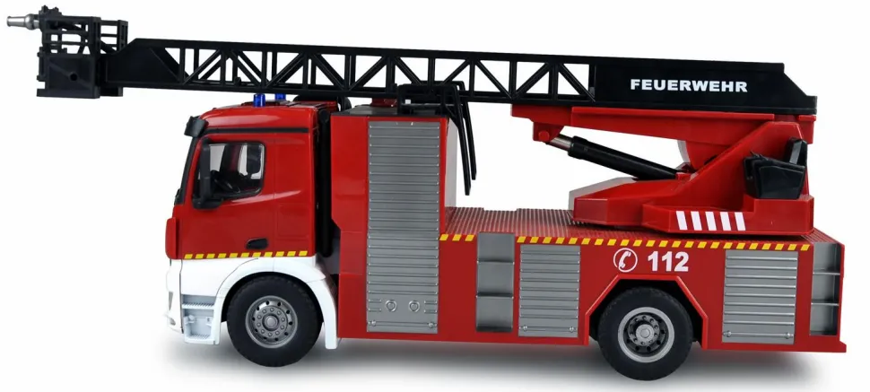 MERCEDES-BENZ AROCS FIRE TRUCK AERIAL LADDER 1/18 RTR - Amewi