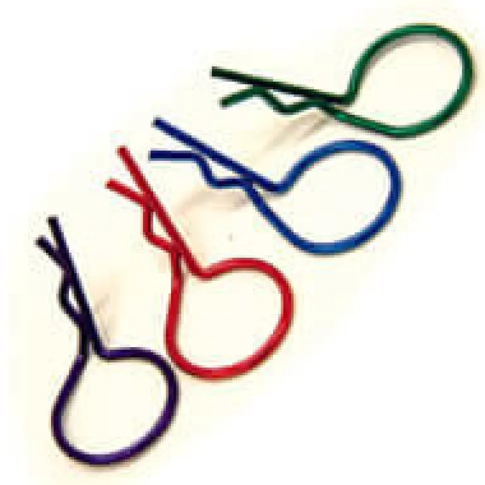 Metalic Bleu Large Clips - Fastrax