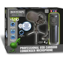 Microphone à condensateur cardioïde USB - Bontempi