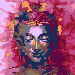 Mini broderie diamant : Bouddha précieux - sans chassis en bois - Figured'Art