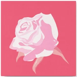 Mini peinture au numéro : Corolle de Rose - toile tendue sur chassis - Figured'Art