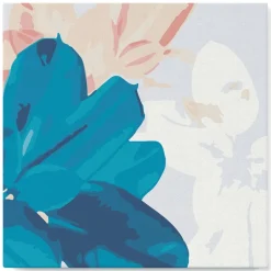 Mini peinture au numéro : Feuilles de Caoutchouc - toile tendue sur chassis - Figured'Art