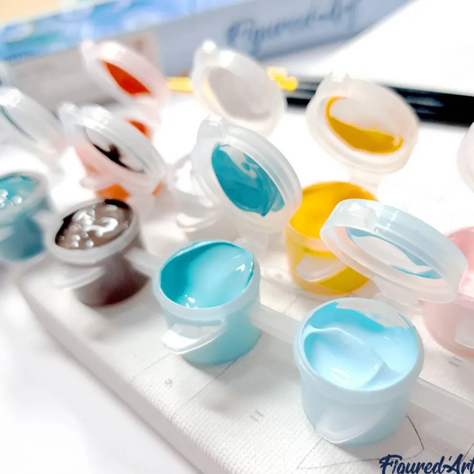 Mini peinture au numéro : Gourmandises - toile tendue sur chassis - Figured'Art