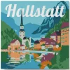 Mini peinture au numéro : Hallstatt - toile tendue sur chassis - Figured'Art