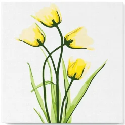 Mini peinture au numéro : Jolies Fleurs Jaunes - toile tendue sur chassis - Figured'Art