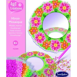 Miroir Mosaïque : Fleurs à Diamanter - Sentosphère