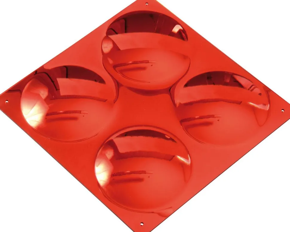 Miroirs colorés bombés 33x33 cm Set de 4 pièces - Eduplay