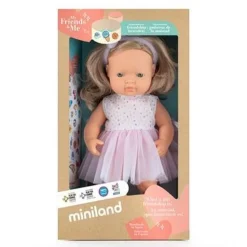 ML Poupées: POUPÉE FILLE EUROPÉENNE CHEVEUX BLONDES HABILLÉES 38 cm - Miniland