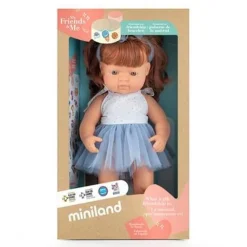 ML Poupées: POUPÉE FILLE EUROPÉENNE CHEVEUX ROUX HABILLÉES 38 cm - Miniland