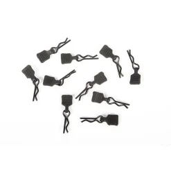 3mm Body Clip w/Tab Black (10pc) - Axial
