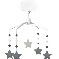 Mobile Musical Etoiles en Lin étoile bleu - Trousselier