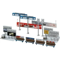 Modélisme ferroviaire HO : Décoration de quai de gare - Faller