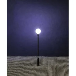 Modélisme HO : Éclairage public : Réverbère de parc LED lampe boule rapportée - Faller
