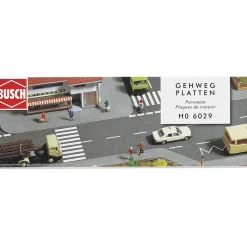 Modélisme HO : Accessoires de décor : Plaques de trottoir - Busch