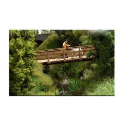 Modélisme HO : Accessoires de décor : Passerelle en bois - Busch