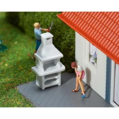 Modélisme HO : Accessoires de décor : 2 Barbecues de jardin - Faller