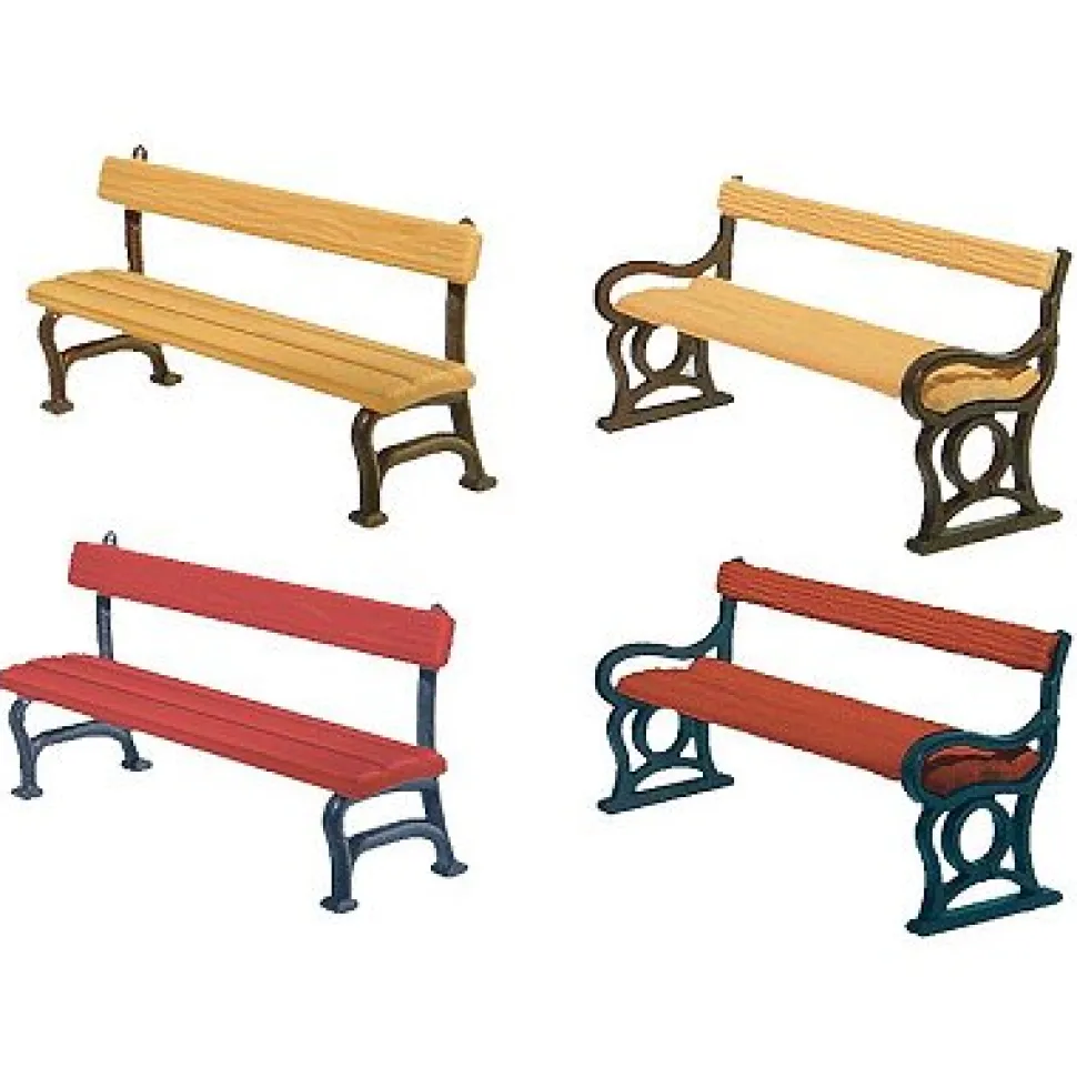 Modélisme HO : Accessoires de décor : Bancs de parc - Faller
