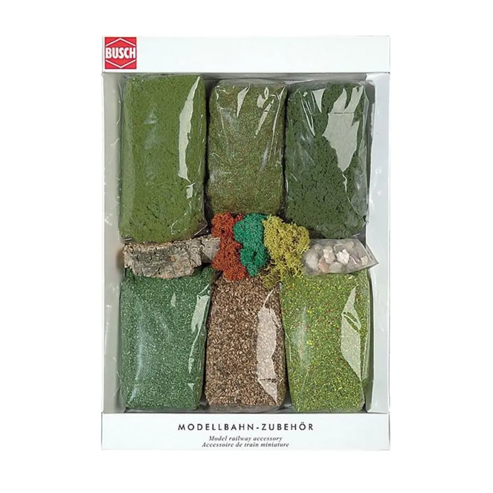 Modélisme HO : Accessoires de décor : Assortiment - Busch
