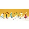 Modélisme HO : Figurines : Skieurs - Ski alpin - Preiser