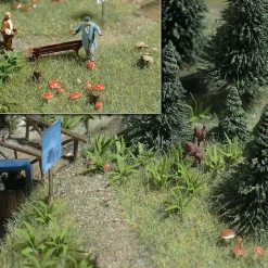 Modélisme HO : Fougères et Champignons - Busch